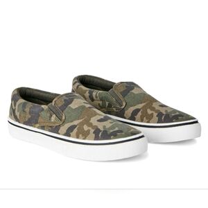 Camouflage Slip On Sneakers Youth Big Boys Size 7